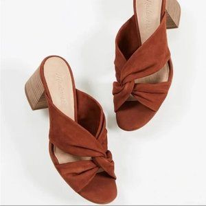 Madewell Sari twisted crisscross sandals 10 Warm Nutmeg